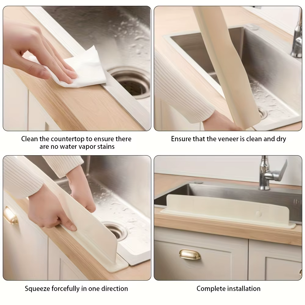 Protection anti-éclaboussures en silicone pour évier