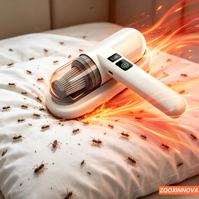 Aspirateur sans fil à forte aspiration pour éliminer les acariens, nettoyeur de literie domestique, machine portative sans fil, robot de nettoyage en profondeur des acariens