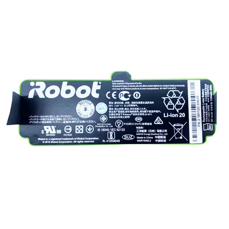 Batterie d'origine 14.4V 3300mAh pour aspirateur iRobot Roomba série