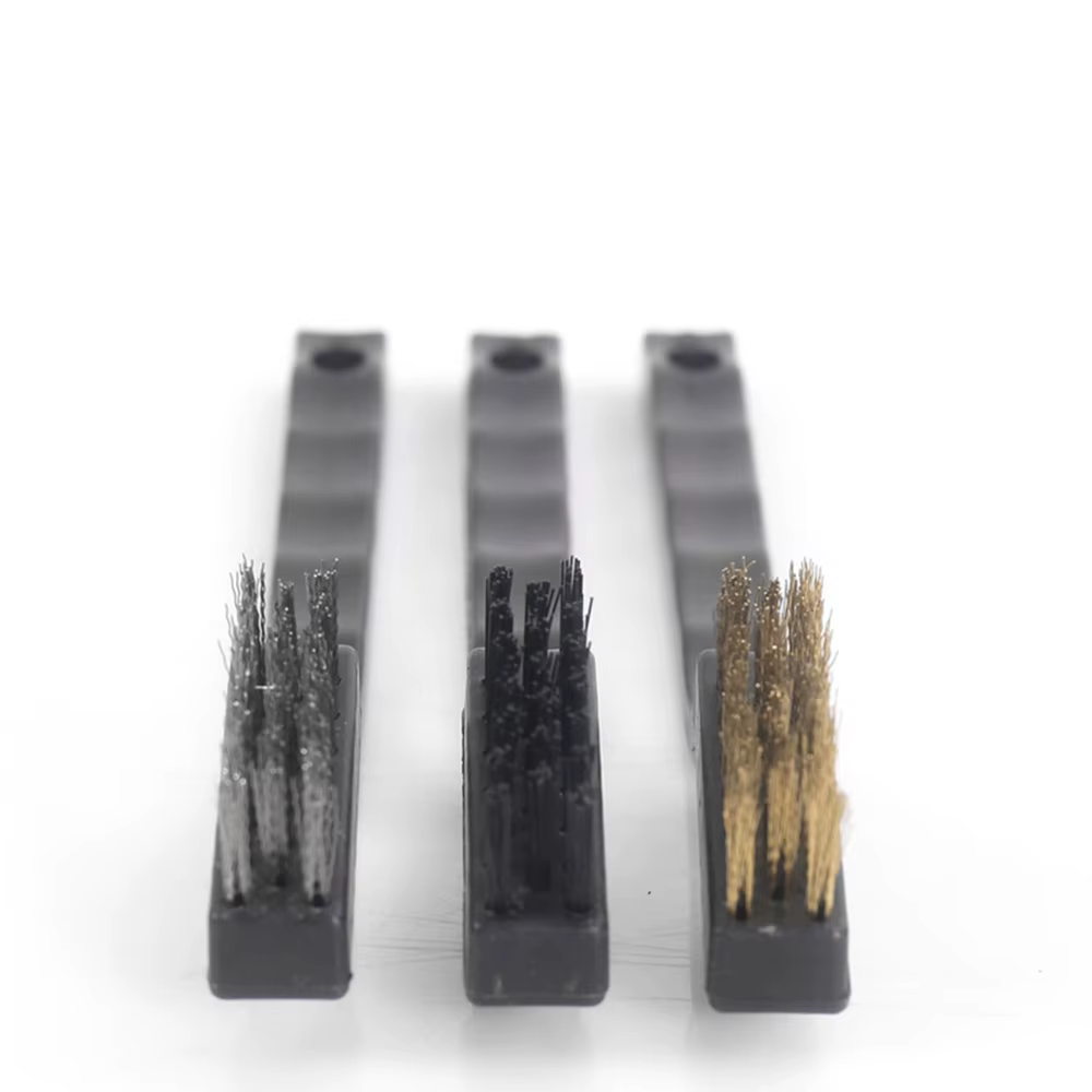 Brosse en fil de laiton et nylon en acier inoxydable