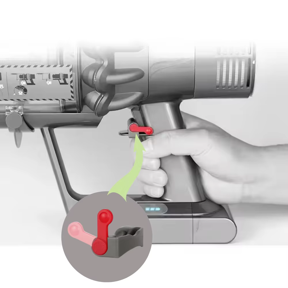 Verrou de déclenchement pour aspirateur à main Dyson V6 V7 V8 V10 V11 V15 – Libérez vos mains – Pièce détachée – Clip de verrouillage du déclencheur