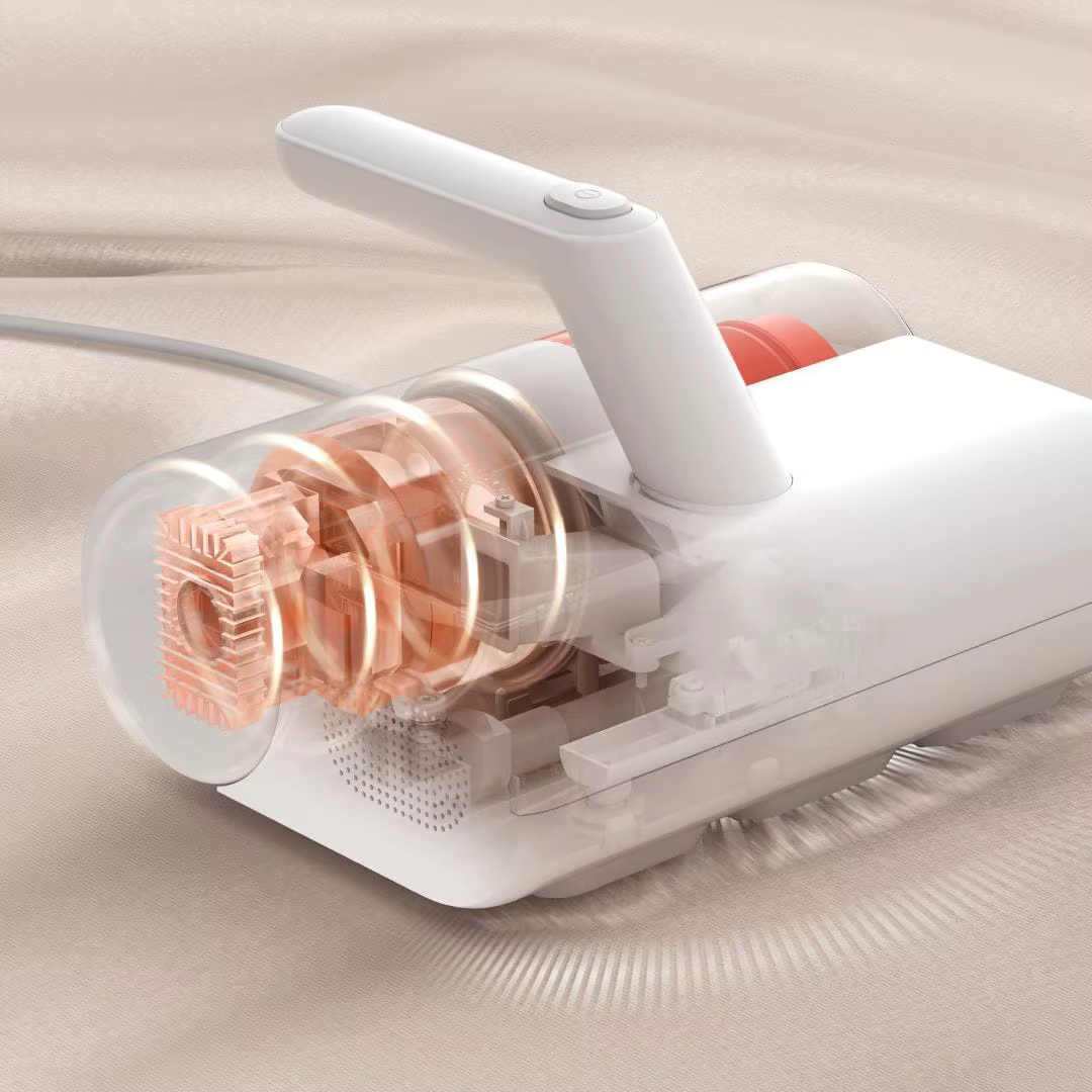 Aspirateur anti-acariens MIJIA 2, pour le nettoyage des lits et des couettes à la maison, stérilisation UV, aspirateurs 12000PA, version CN avec adaptateur