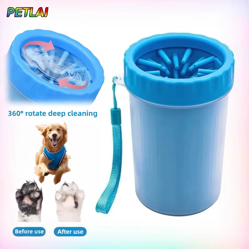 Gobelet de nettoyage automatique rotatif pour pattes de chien et chat
