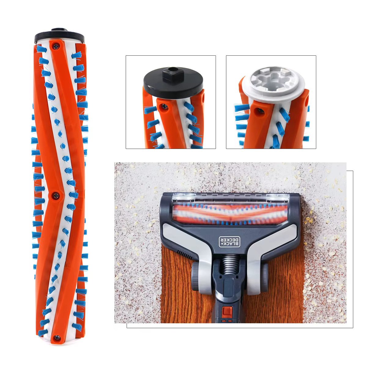 Rouleau de brosse et filtre HEPA BSV2020 pour aspirateur à manche sans fil BLACK+DECKER Powerseries Extreme BSVF1 BSV2020G BSV2020P
