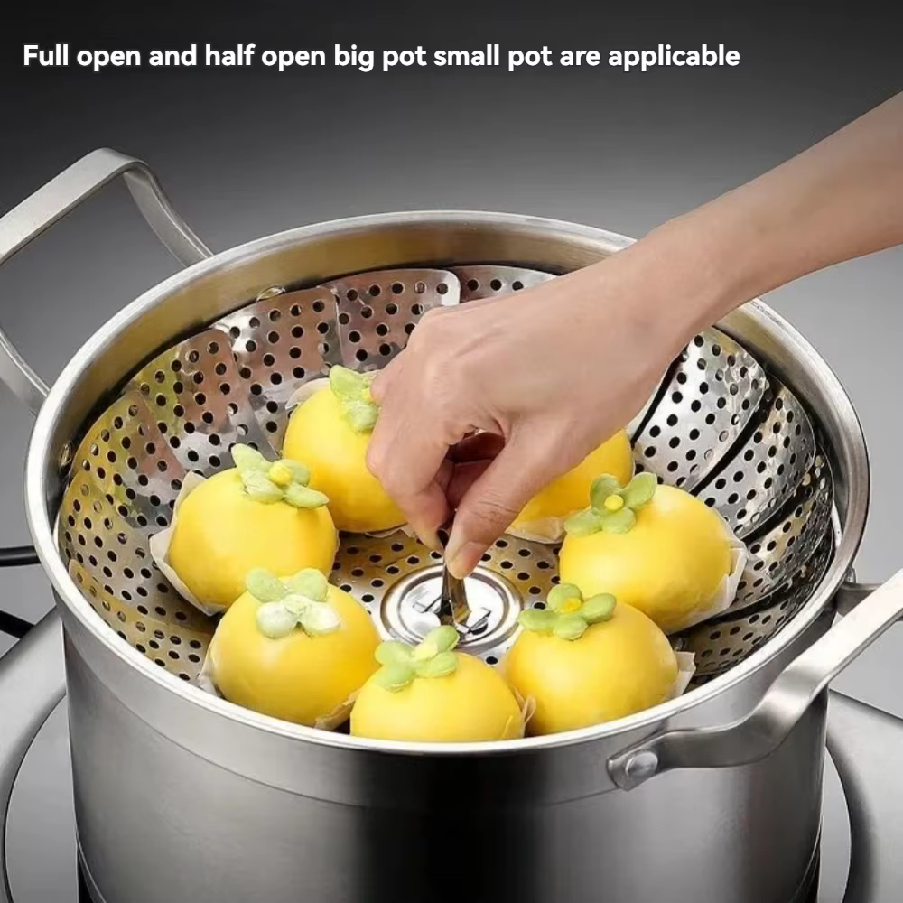Panier vapeur multifonctionnel en acier inoxydable