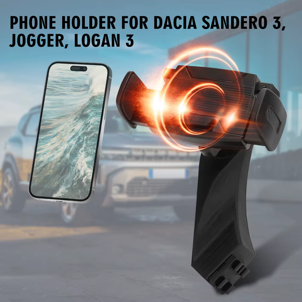 Support de téléphone portable ABS pour voiture, pour Dacia Sandero 3 Jogger Logan 3, pour véhicules à conduite à gauche