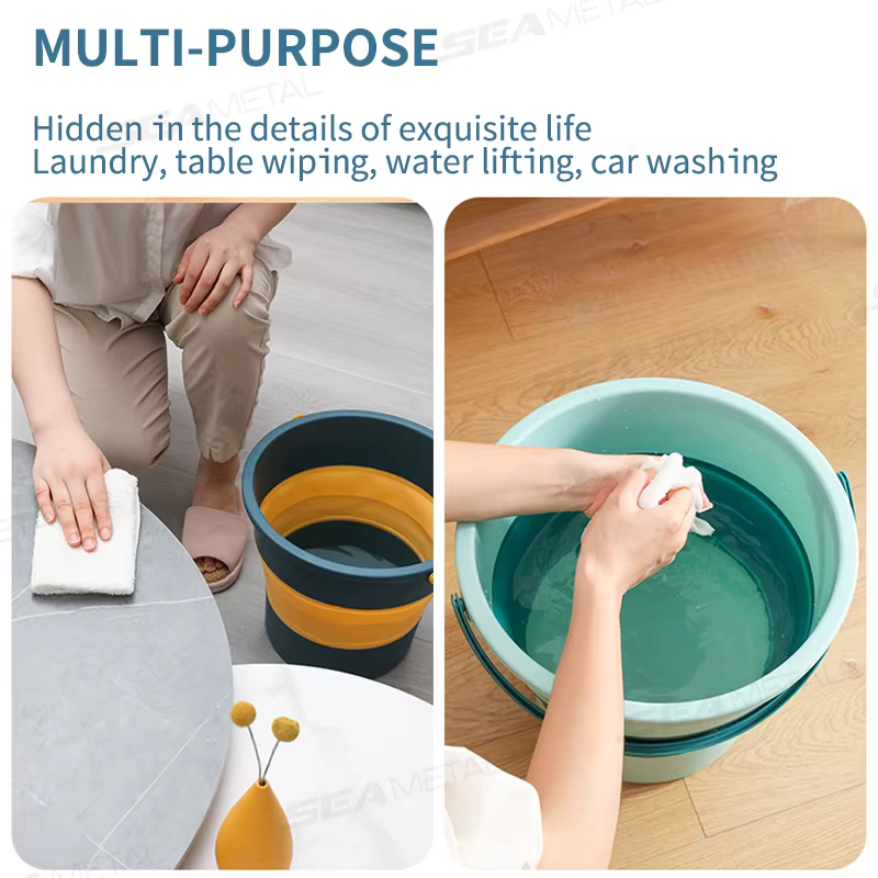 SEAMETAL 5L/10L seau pliable pour le lavage de voiture