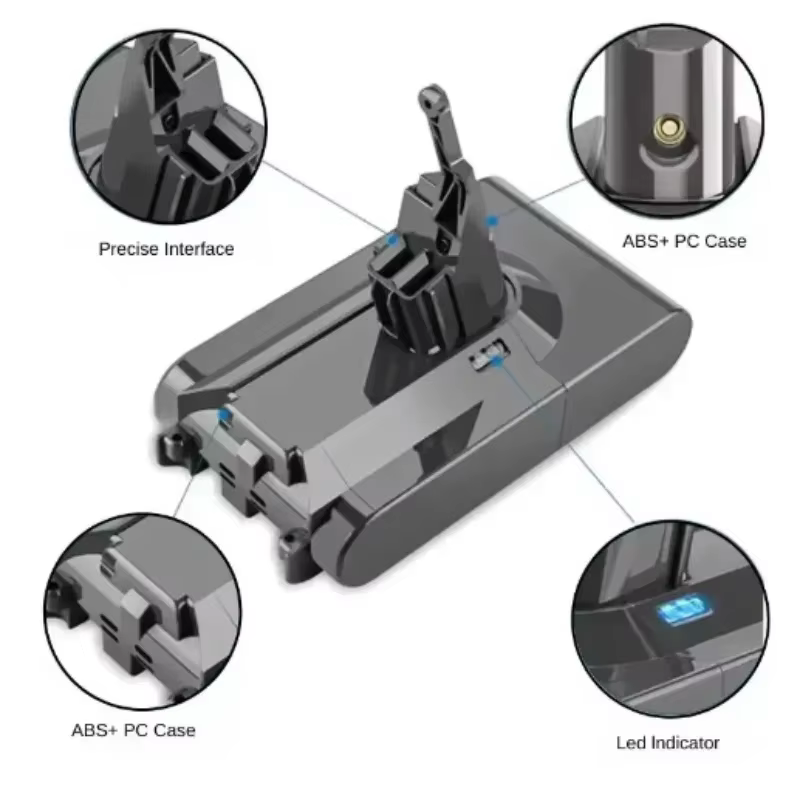 Batterie rechargeable pour aspirateur Dyson V6 V7 V8 V10 V11Series SV07 SV09 SV10 SV12 DC62 Absolute Fluffy Animal Pro Bateria