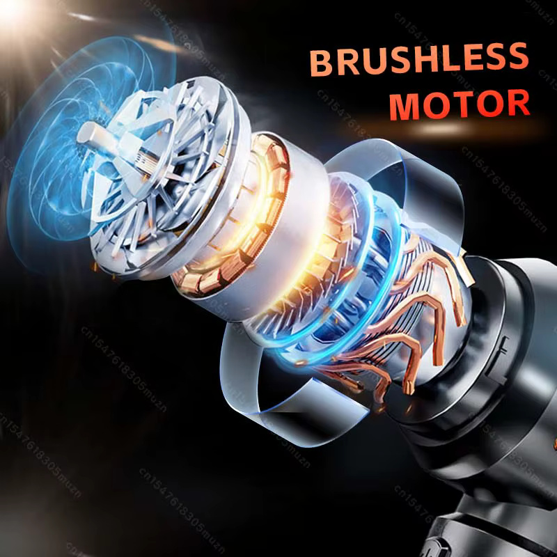 Aspirateur de voiture haute puissance, portable, sans fil, avec moteur sans balais, machine de nettoyage puissante, souffleur d'air pour appareils ménagers