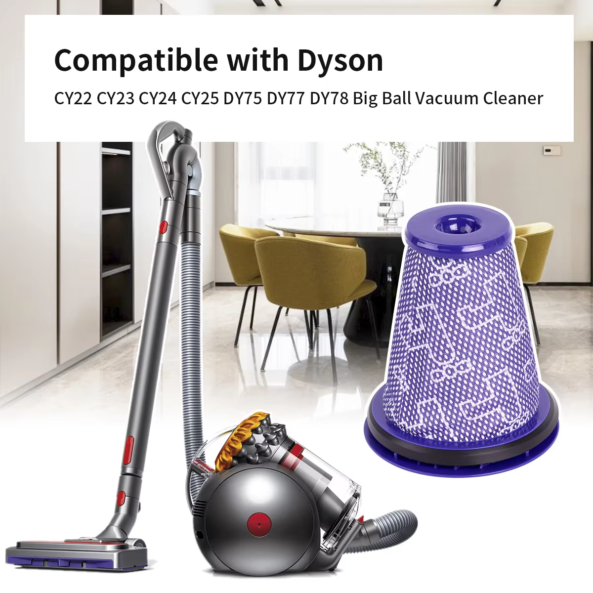 Filtre HEPA pour aspirateur Dyson Big Ball
