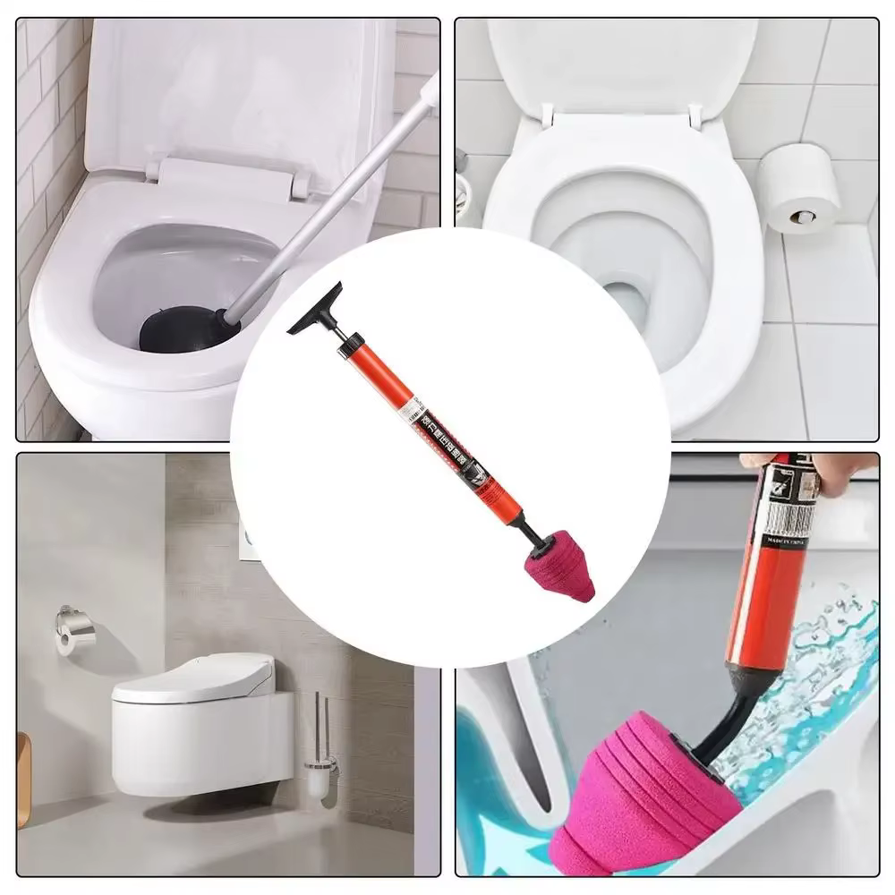 Outil de déclenchement haute pression pour toilettes à piston d'air avec poignée ergonomique