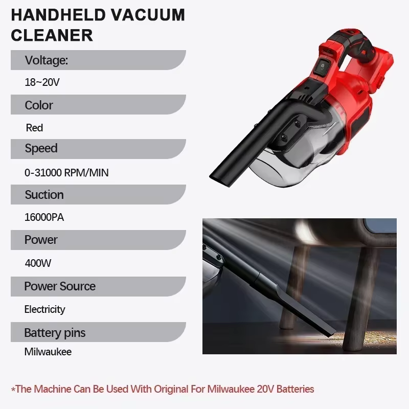 Aspirateur à main sans brosse sans fil pour sol/tapis/voiture/poils d'animaux de compagnie