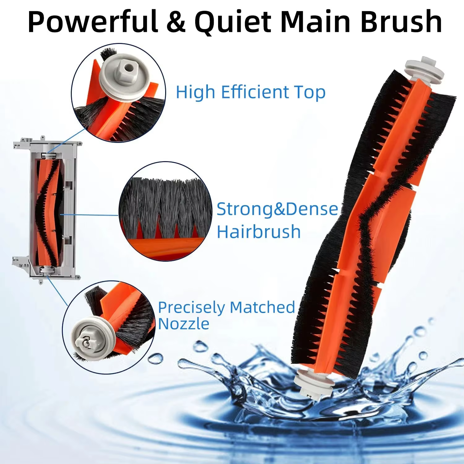 Filtre de brosse latérale principale pour aspirateur robot Xiaomi Mi
