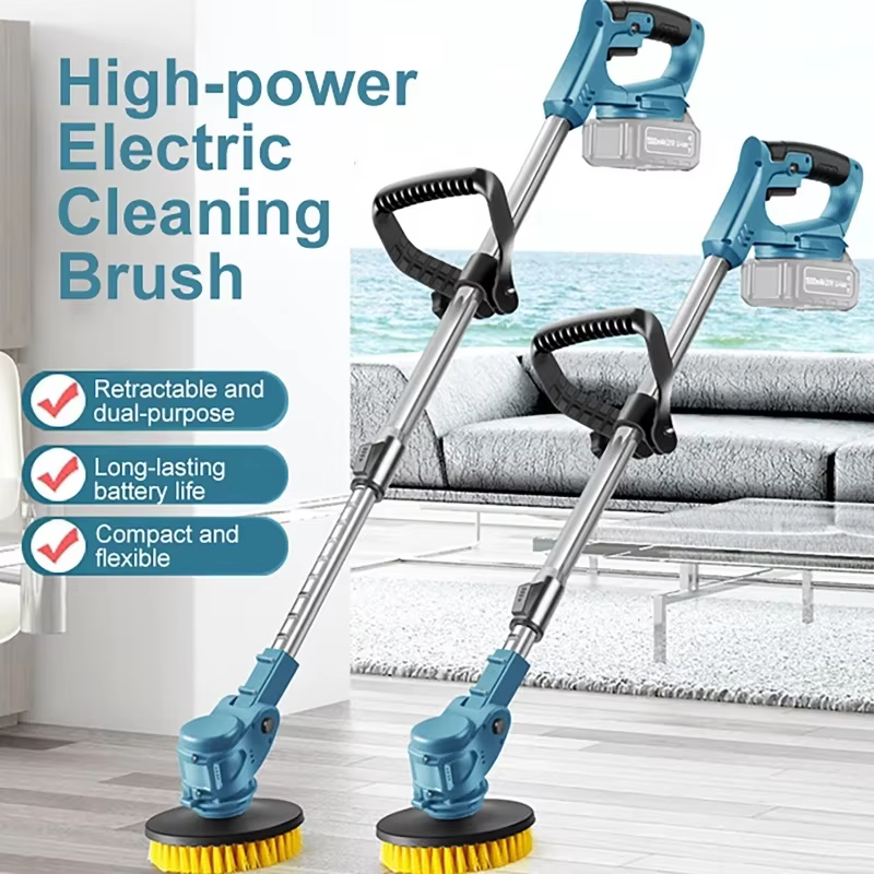 Brosse de nettoyage électrique tout-en-un rétractable pour salle de bain
