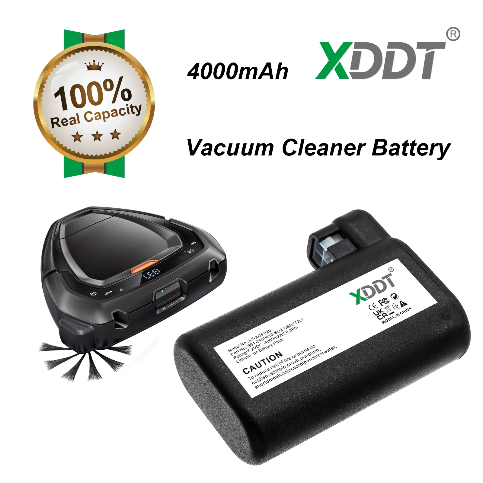 Batterie d'aspirateur 4000mAh OSBP72LI25 pour Electrolux ERV7210TG