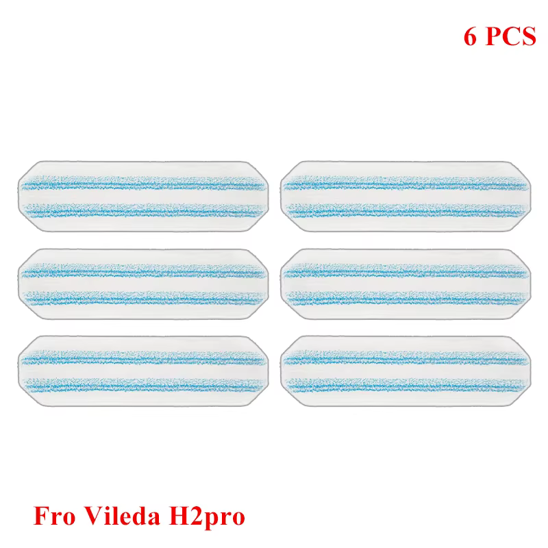 Chiffons de remplacement adaptés au système de vadrouille plate Vileda H2prO