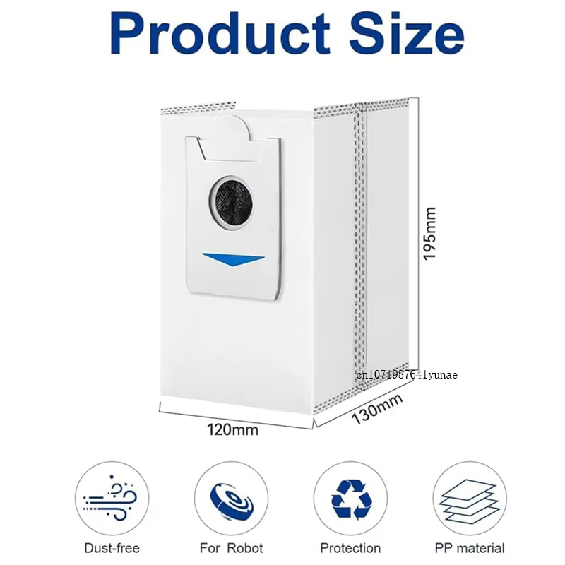 Sacs à poussière pour aspirateur Robot Ecovacs Debot X5 Pro/ X5 Omni X2/X2 Omni/X2 Pro