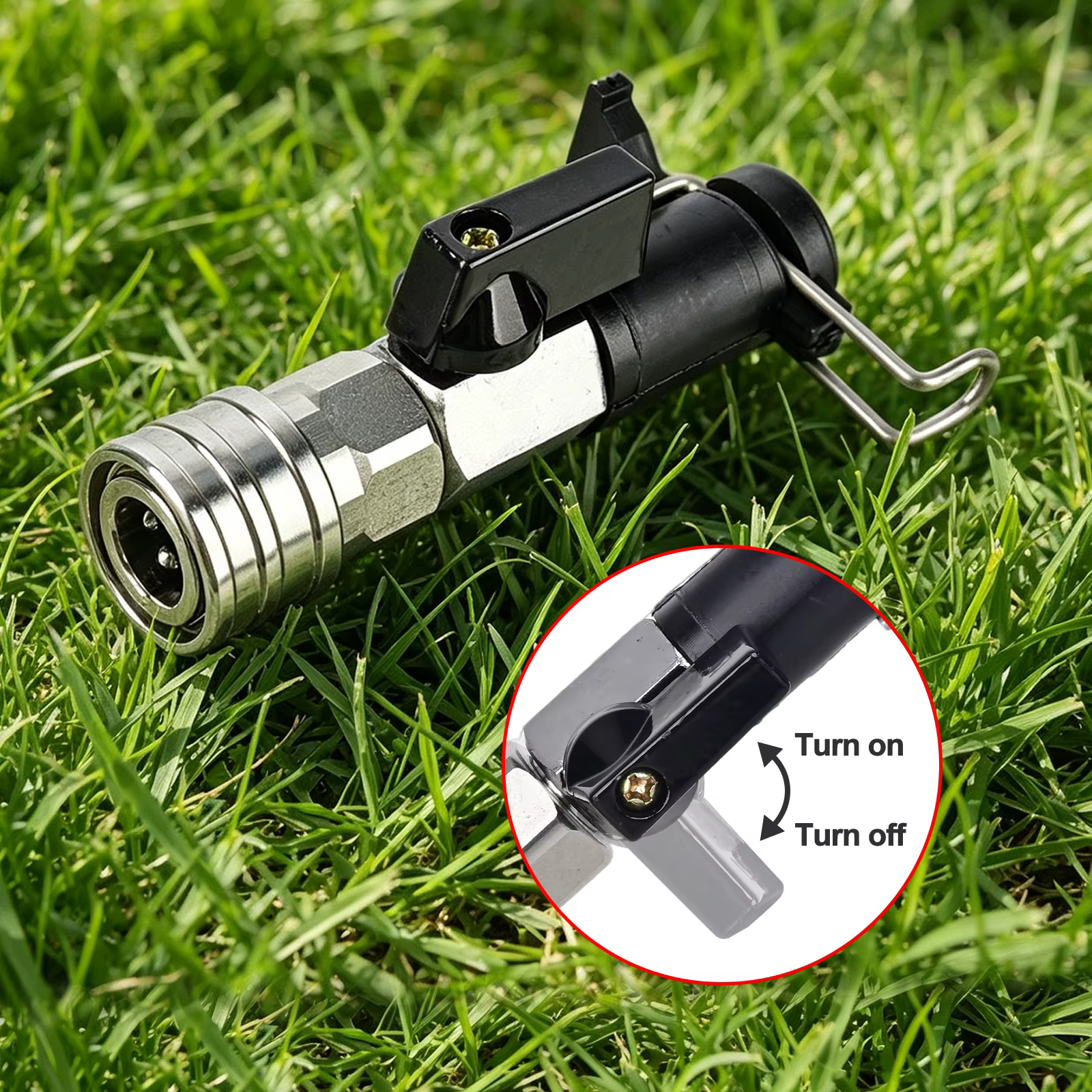 Kit de robinet à bille pour nettoyeur haute pression avec 5 buses de pulvérisation