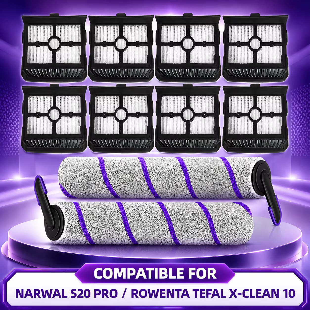 Compatible pour (Narwal S20 Pro / Rowenta Tefal x-clean 10)