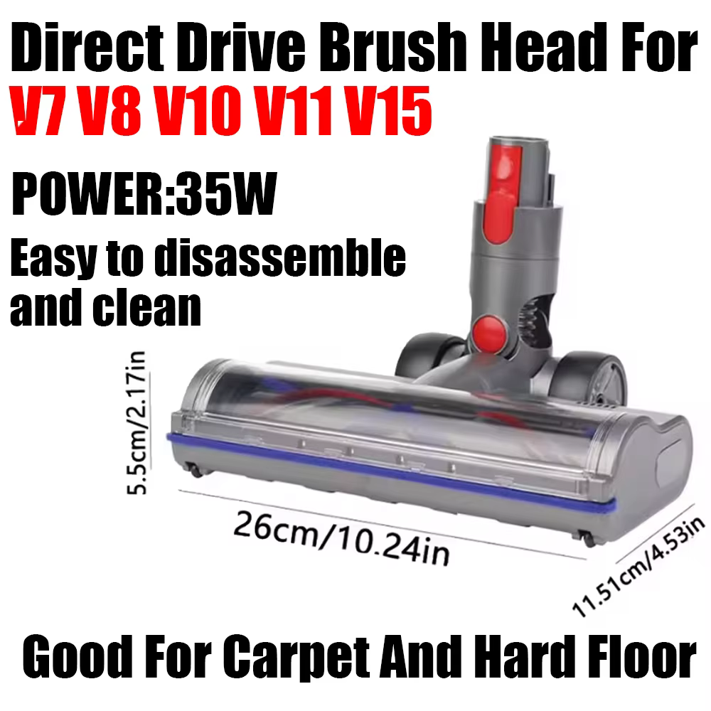 Brosse et filtre de remplacement pour aspirateur Dyson V6 V7 V8 V10 V11 V12 V15 série DC