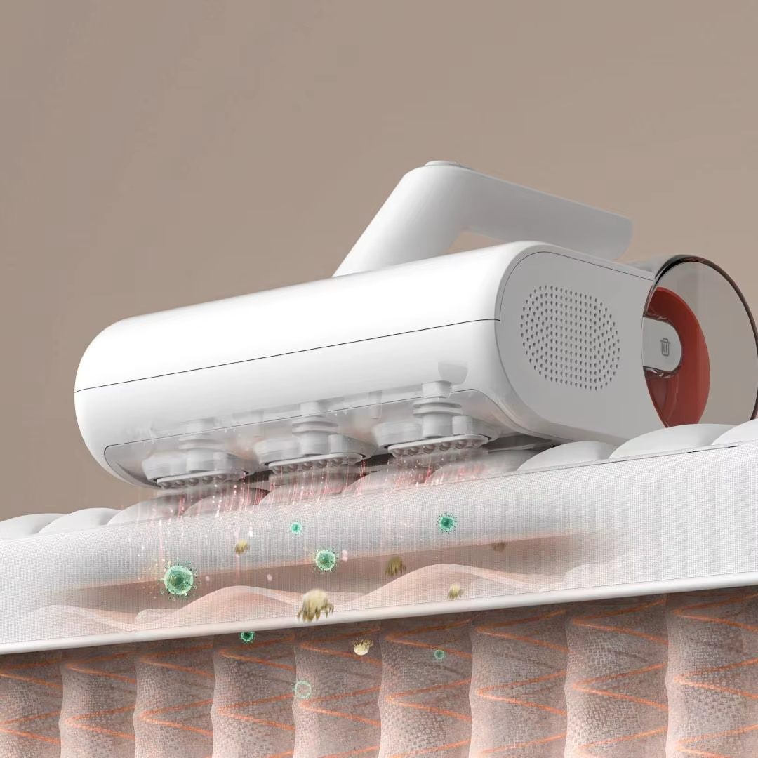Aspirateur anti-acariens MIJIA 2, pour le nettoyage des lits et des couettes à la maison, stérilisation UV, aspirateurs 12000PA, version CN avec adaptateur