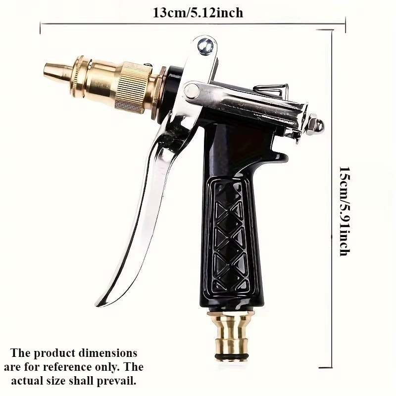 Pistolet de nettoyage haute pression - Convient pour le lavage de voitures et le pulvérisation de jardin
