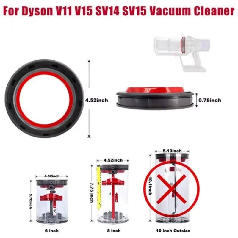 Récipient à poussière pour aspirateur Dyson V11