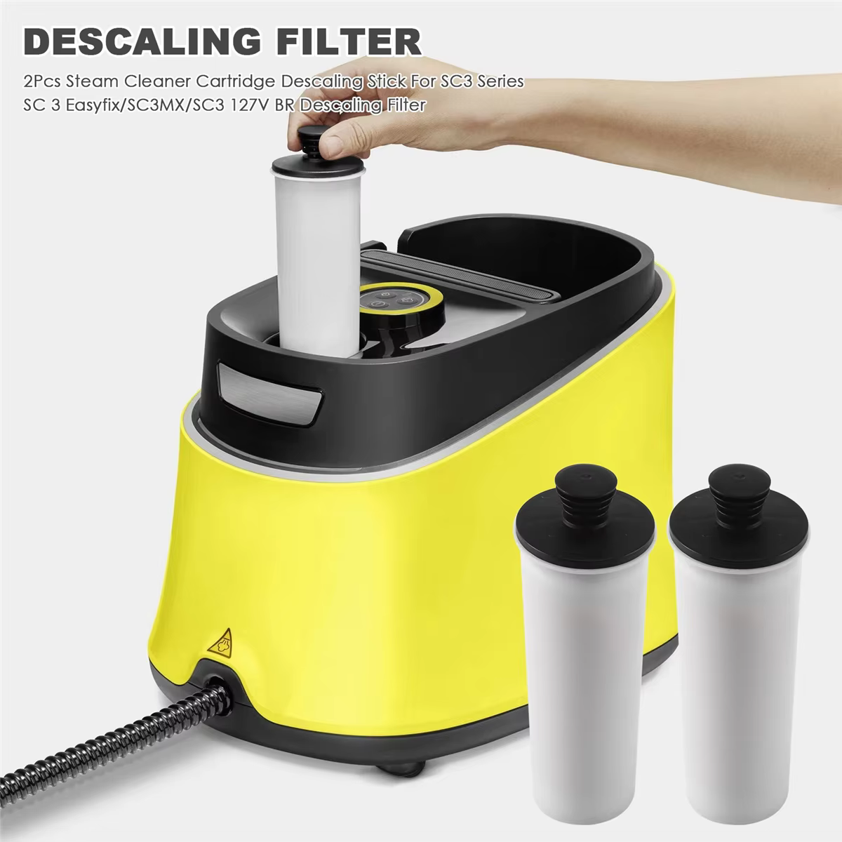Filtre de détartrage 2 pièces nettoyeur vapeur bâton