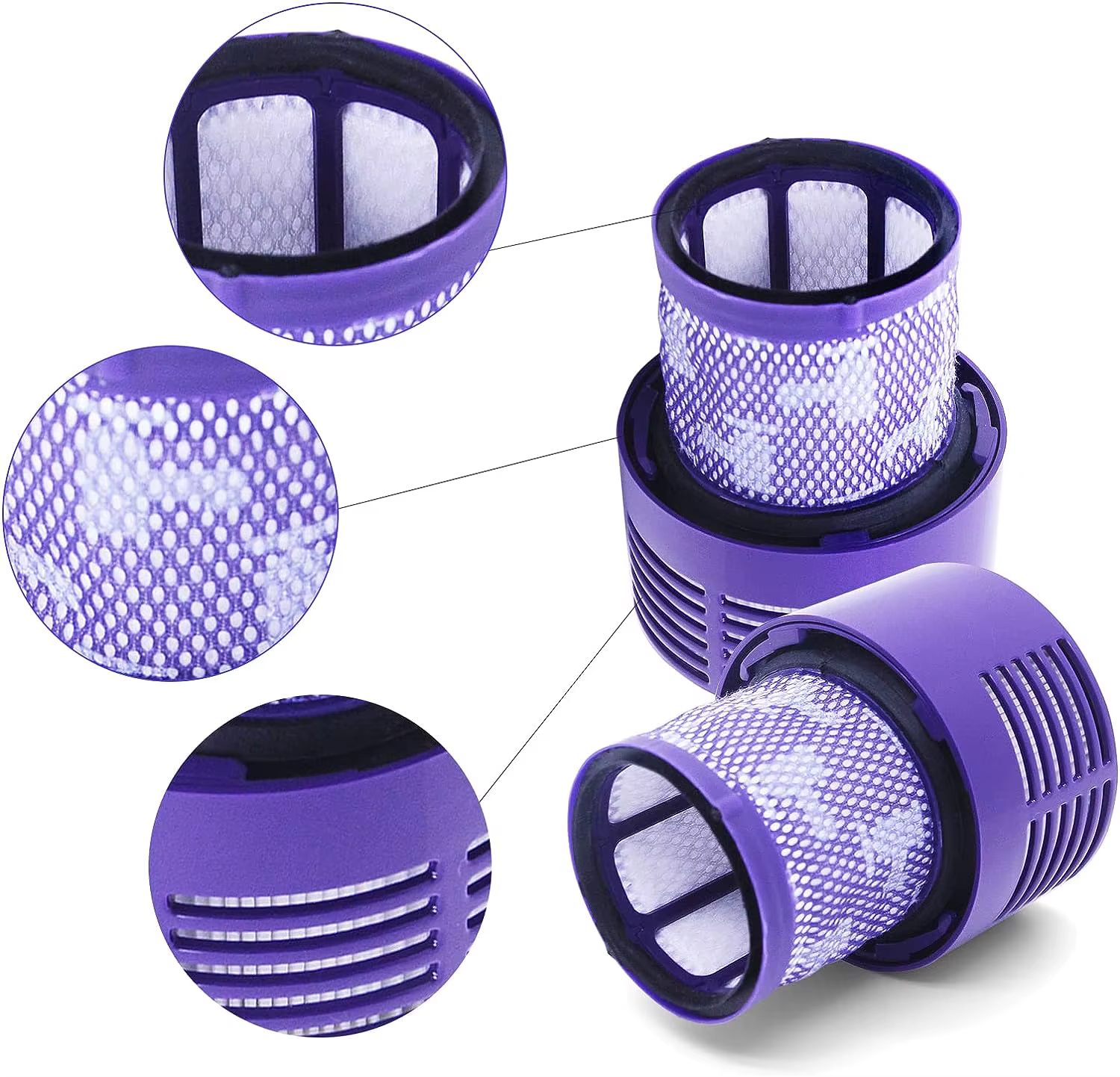 Grande unité de filtre lavable pour aspirateur sans fil Dyson V10 Sv12 Cyclone Animal