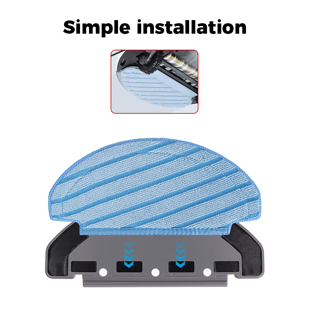 Chiffons de vadrouille lavables en superfibre pour aspirateur Ecovacs Deebot Ozmo T8 AIVI T8 Max N8 Pro Plus/ N8 Pro T9