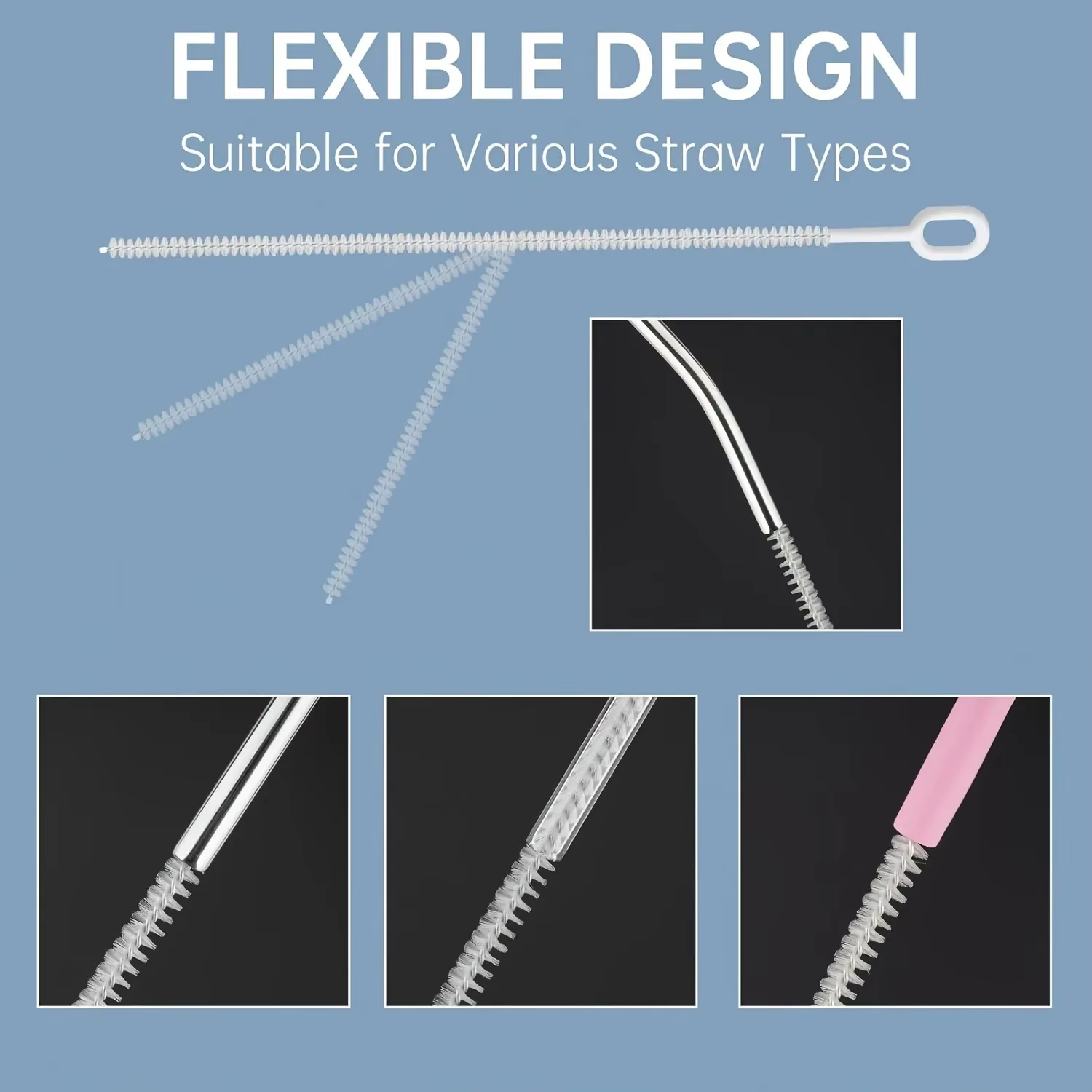 Ensemble de brosses pour nettoyeur de paille robuste – Paquet de 4
