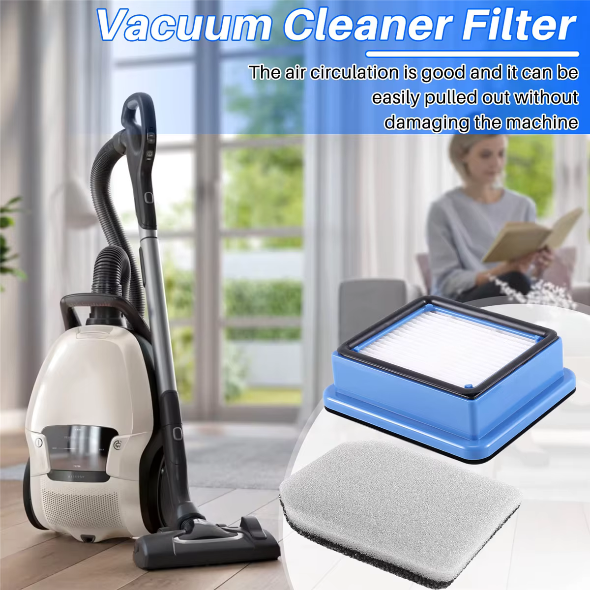 Filtre Hepa de rechange pour aspirateur Carrier