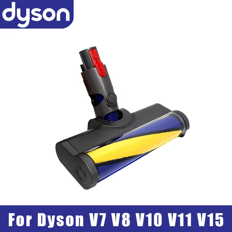 Pour V7 V8 V10 V11 V15 Brosse à rouleaux souple avec lumière LED verte pour parquet