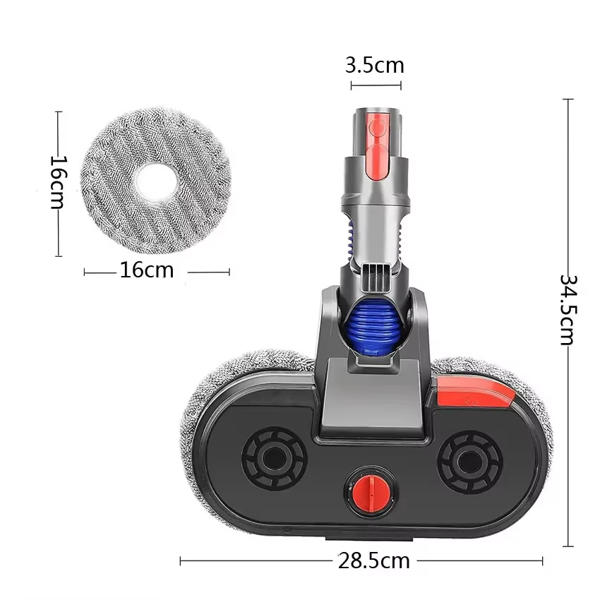 Tête de vadrouille électrique pour aspirateur à baguette sans fil Dyson V15 V7 V8 V10 V11