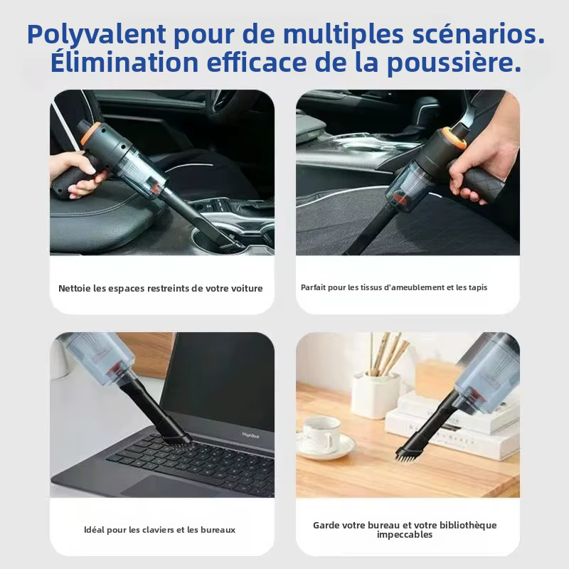 Aspirateur de voiture sans fil haute puissance