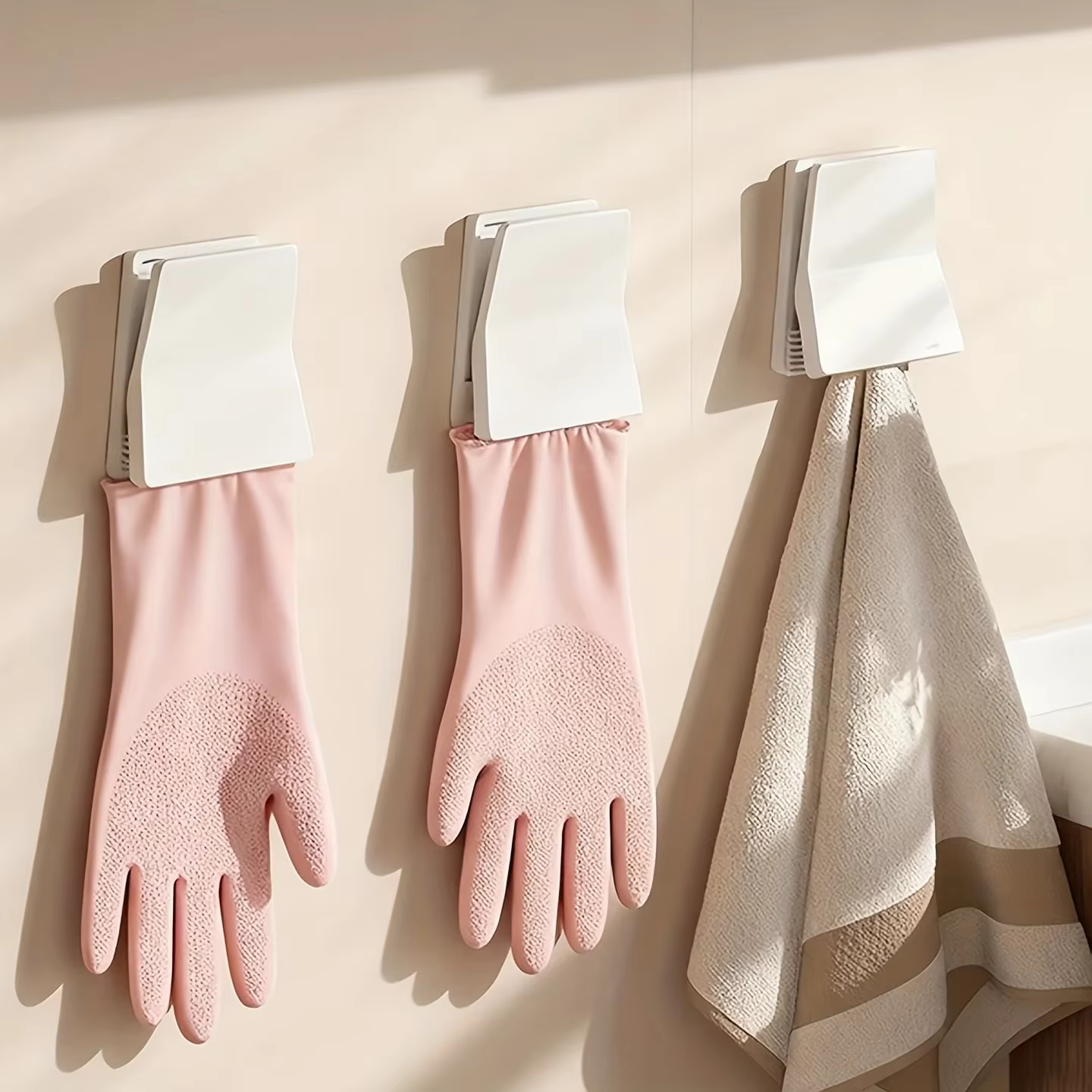 Support de rangement pour gants de cuisine en caoutchouc
