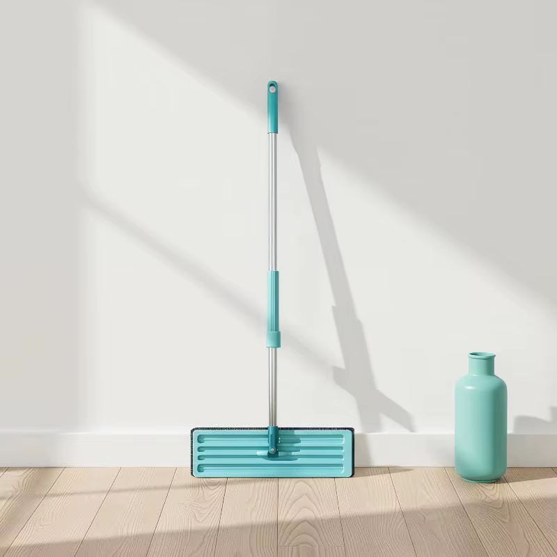 Serpillère plate à essorage mains libres, avec tampons en microfibre, pour nettoyage humide ou sec, outil de nettoyage domestique