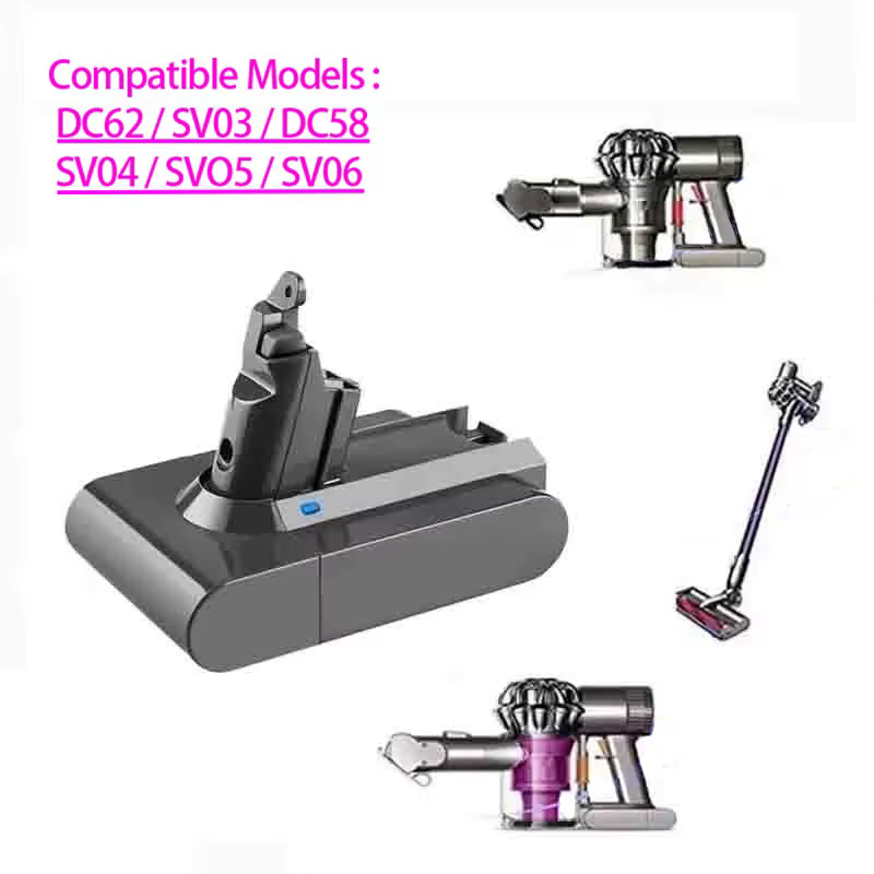 Batterie 12800mAh pour aspirateur Dyson V6, série DC62 SV03 SV09 DC58 21.6V