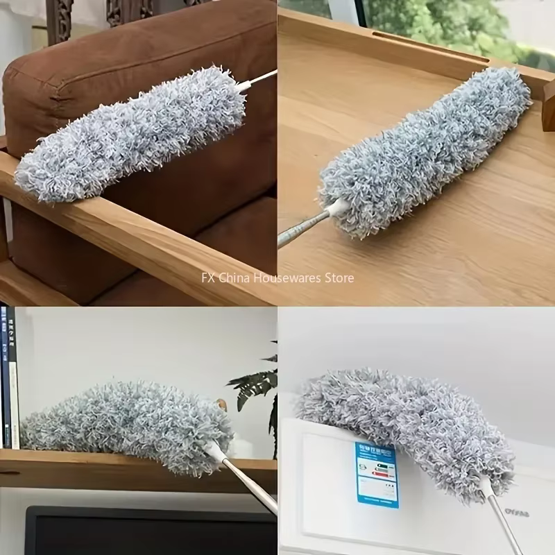 Balai à poussière en plumes de poulet extensible de 2