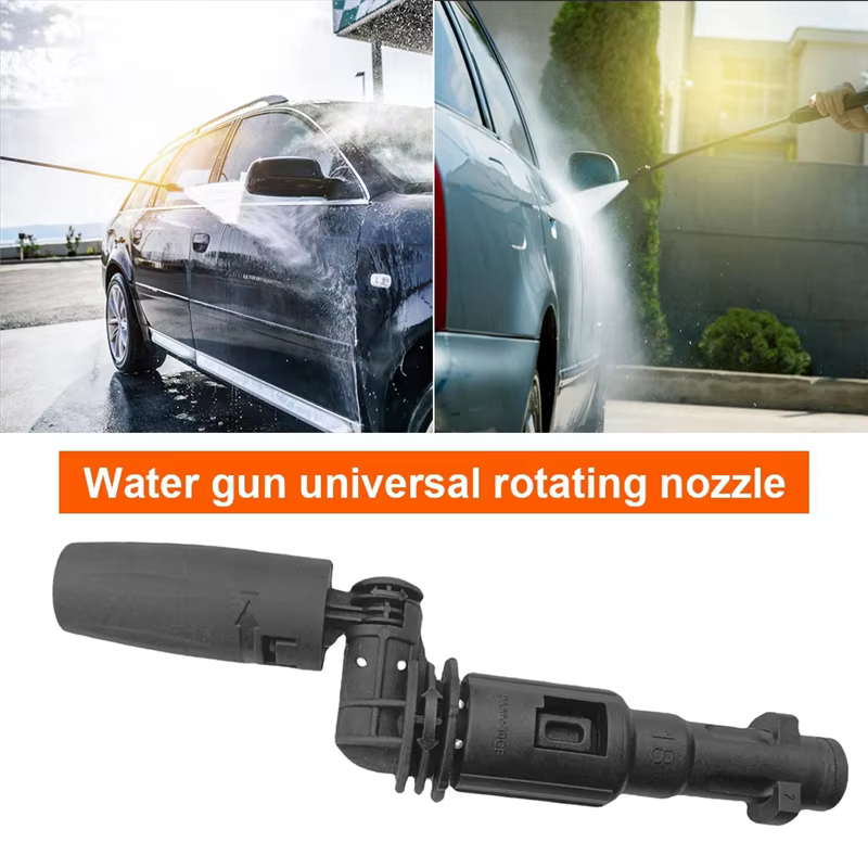 Pistolet à eau haute pression 360 ° La buse rotative à degrés peut être ventilée ou au Jet d'eau droit