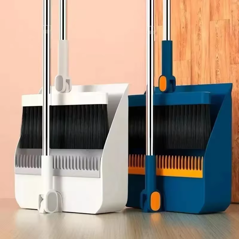Ensemble balai et pelle pliables pour la maison, ensemble balai et pelle élargis et épaissis, balai rotatif anti-cheveux, accessoires ménagers