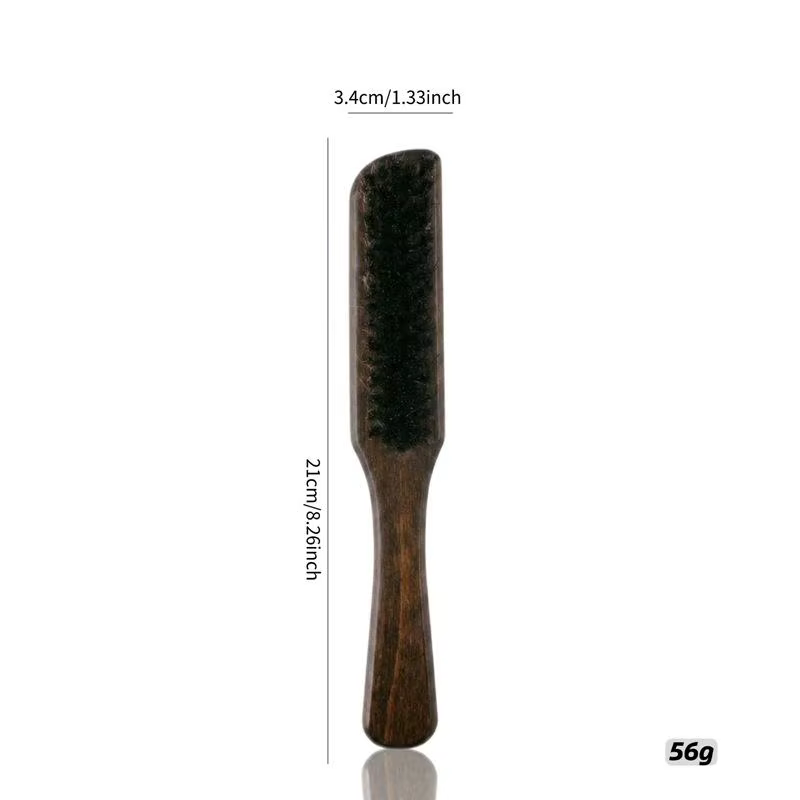Brosse à barbe en poils de sanglier avec manche en bois