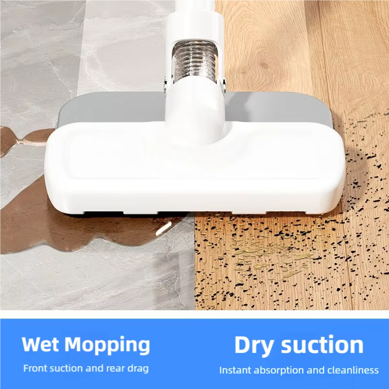 Aspirateur à main sans fil 15000PA, balai sans fil, tasse à poussière de 900ml, balai détachable pour sols durs, tapis, poils d'animaux de compagnie