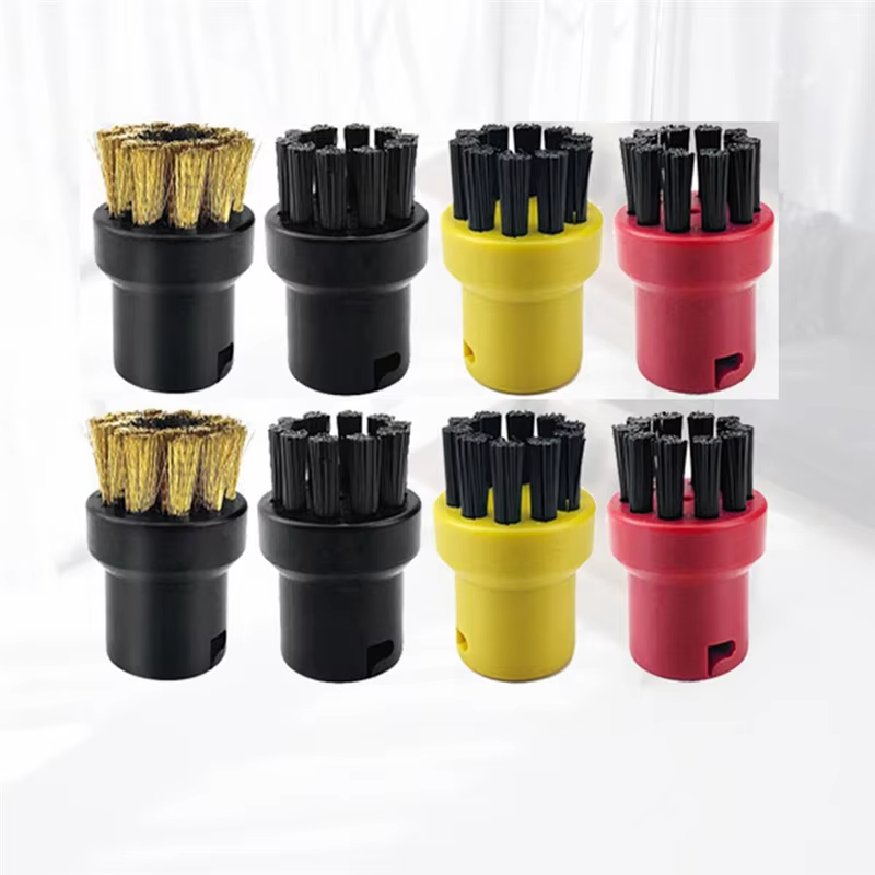 8Pcs pour ensemble de chiffons de vadrouille à vapeur Karcher avec brosses en Nylon et cuivre pour un nettoyage en