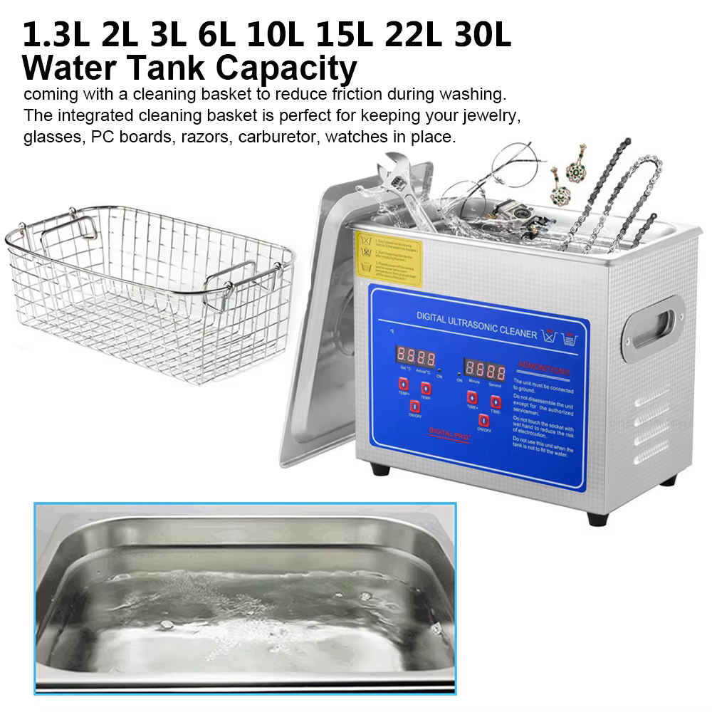 Nettoyeur à ultrasons 2L 3L 6L 10L 15L 30L