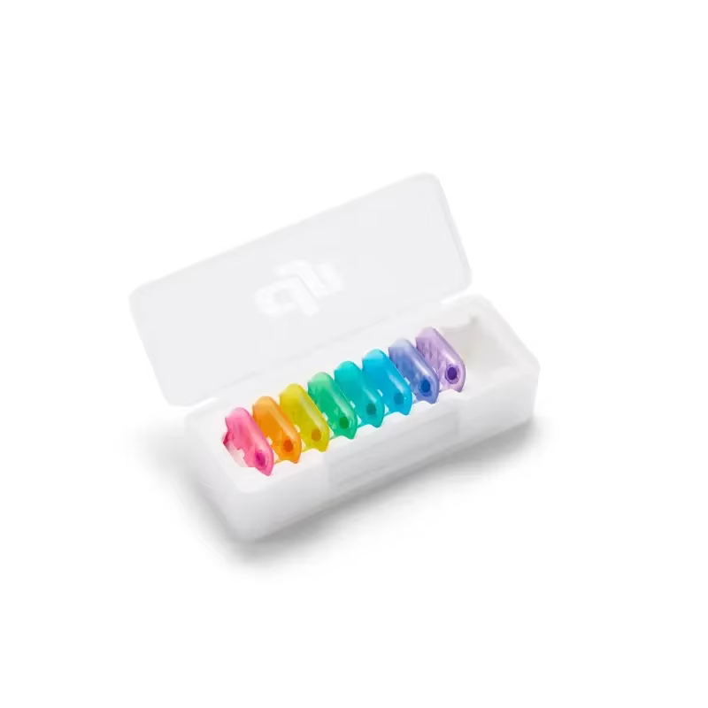 DJI Mic Mini 2S – Ensemble de coques magnétiques multicolores – Mixtez et assortissez librement les 8 couleurs – Accessoires d'origine en stock