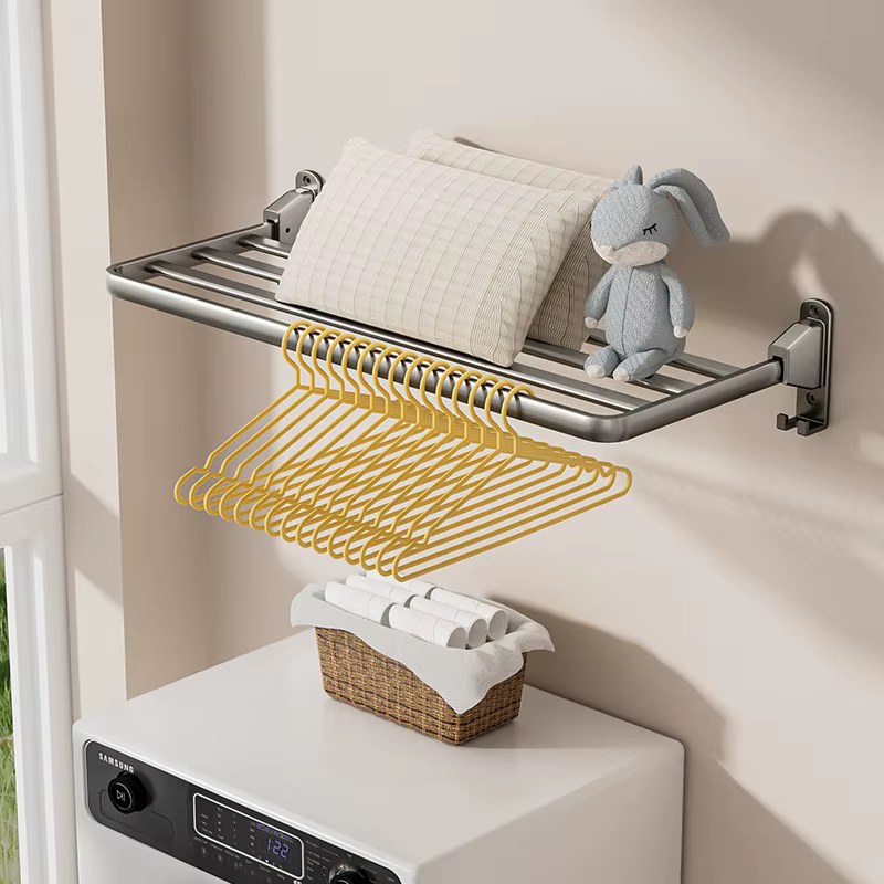 Séchoir à linge de balcon en aluminium pliable