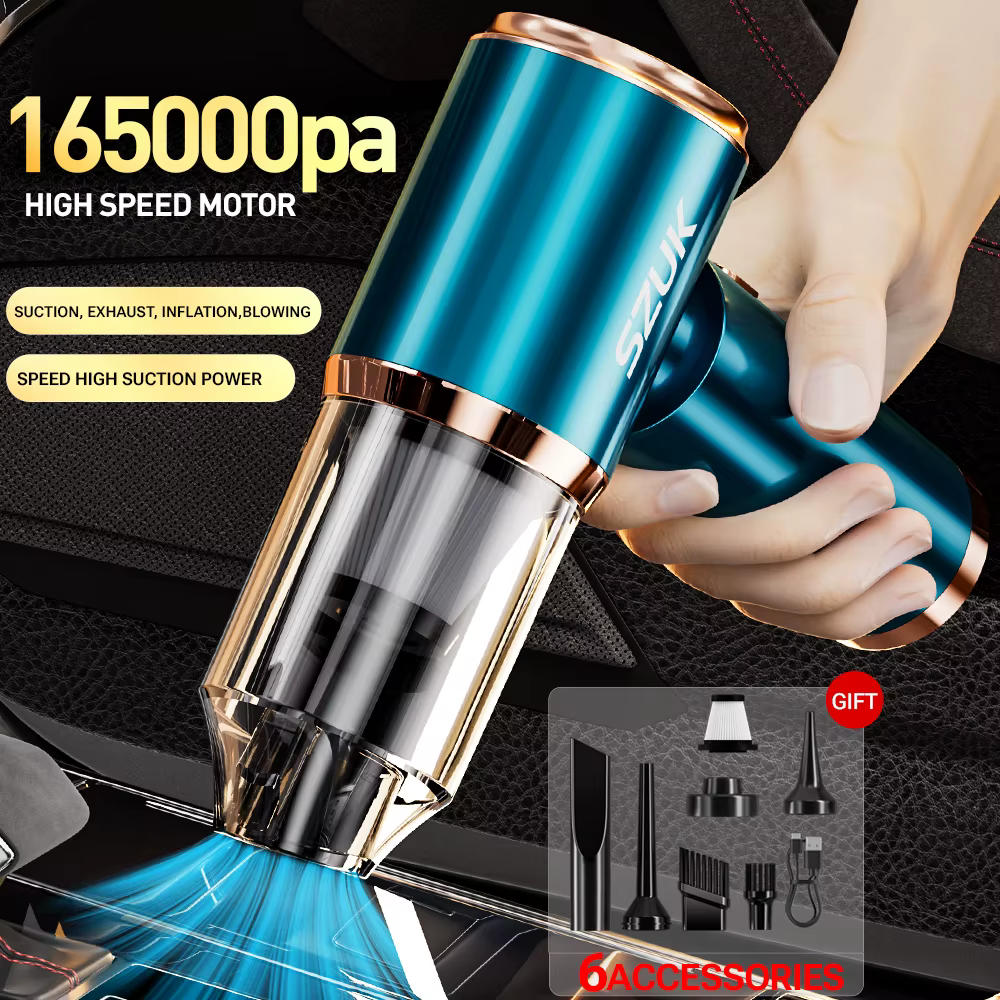 Nouvel aspirateur de voiture mini SZUK 165000Pa