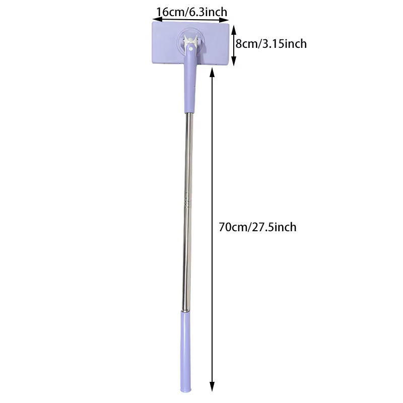 Serpillère de nettoyage mains libres pour sol/fenêtre 360 ° Mini serpillière rotative pour lingettes humides