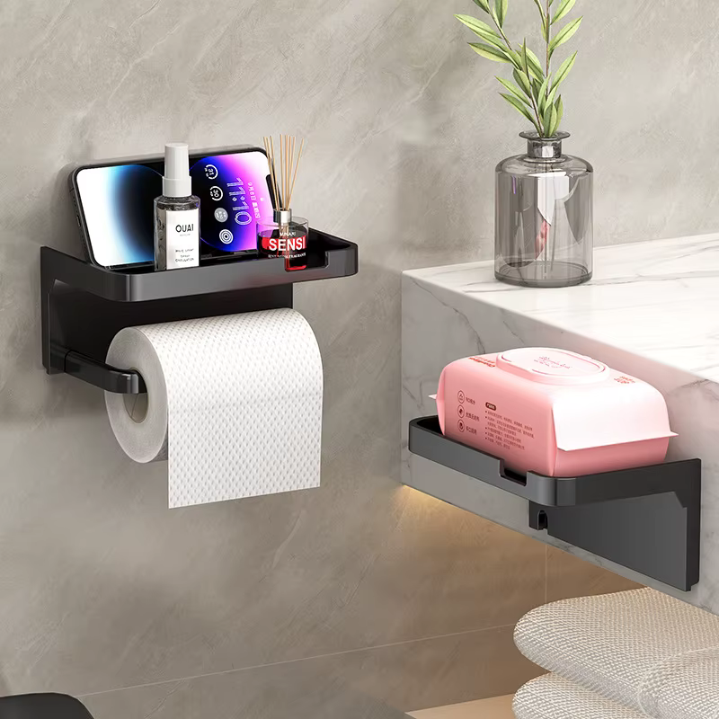 Porte-papier hygiénique facile à installer – Organisateur mural